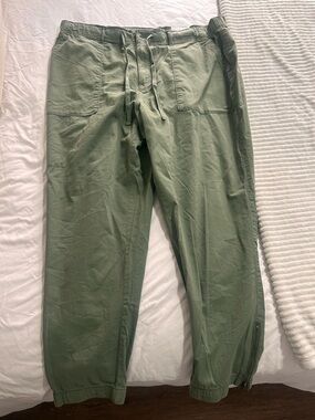 Sonoma Olive Green Drawstring Jogger Pants